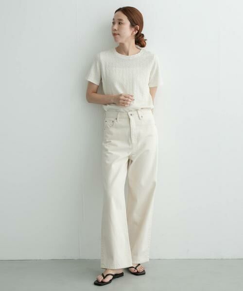 Sonny Label / サニーレーベル Tシャツ | シャーリングジャガードTシャツ | 詳細20