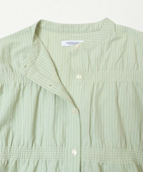 Sonny Label / サニーレーベル シャツ・ブラウス | バンドカラーシャーリングブラウス | 詳細9