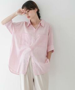 Sonny Label / サニーレーベル シャツ・ブラウス | コットンサッカーオーバーシャツ