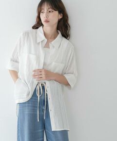 Sonny Label / サニーレーベル シャツ・ブラウス | コットンサッカーオーバーシャツ