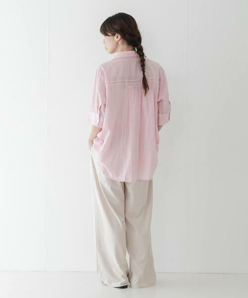 Sonny Label / サニーレーベル シャツ・ブラウス | コットンサッカーオーバーシャツ | 詳細7