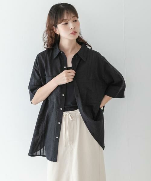 Sonny Label / サニーレーベル シャツ・ブラウス | コットンサッカーオーバーシャツ | 詳細23