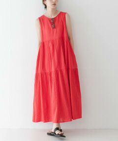 Sonny Label / サニーレーベル ワンピース | コットンティアードサッカーワンピース