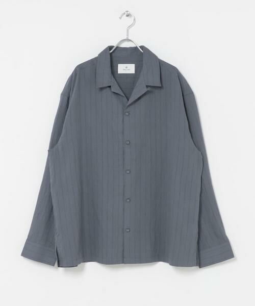 Sonny Label / サニーレーベル シャツ・ブラウス | レーヨン混ストライプオープンカラーシャツ | 詳細16