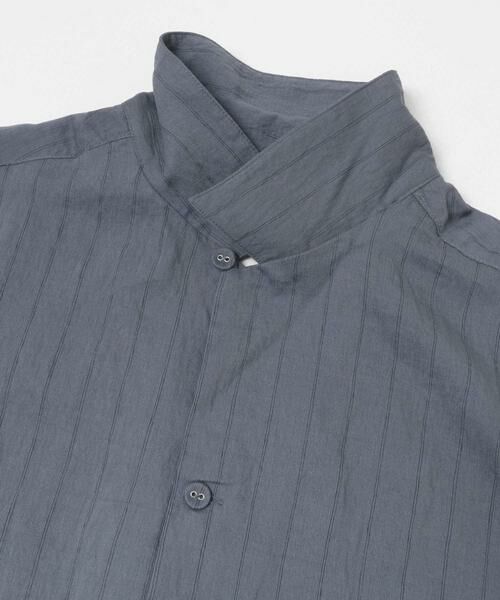 Sonny Label / サニーレーベル シャツ・ブラウス | レーヨン混ストライプオープンカラーシャツ | 詳細18