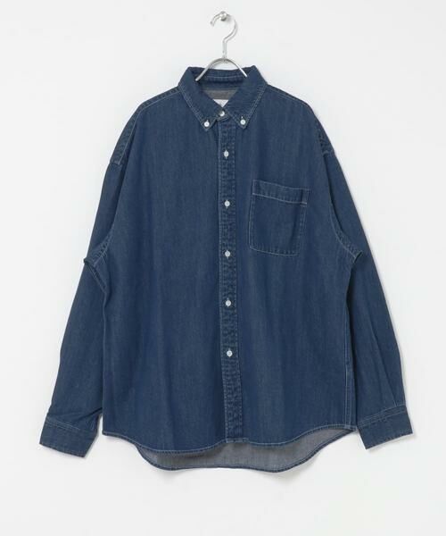 Sonny Label / サニーレーベル シャツ・ブラウス | オーバーサイズデニムボタンダウンシャツ | 詳細1
