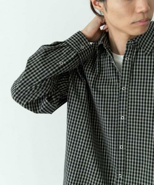 Sonny Label / サニーレーベル シャツ・ブラウス | サンドウォッシュチェックレギュラーシャツ | 詳細10
