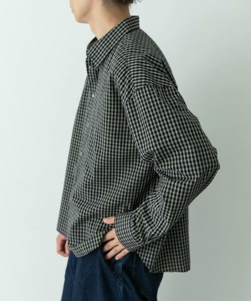 Sonny Label / サニーレーベル シャツ・ブラウス | サンドウォッシュチェックレギュラーシャツ | 詳細13