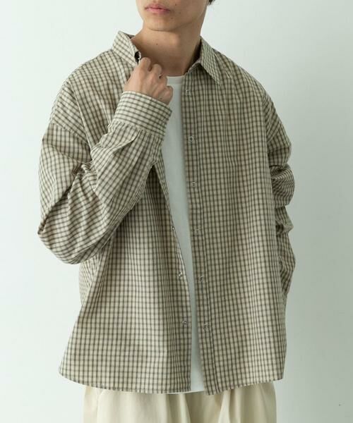 Sonny Label / サニーレーベル シャツ・ブラウス | サンドウォッシュチェックレギュラーシャツ | 詳細28