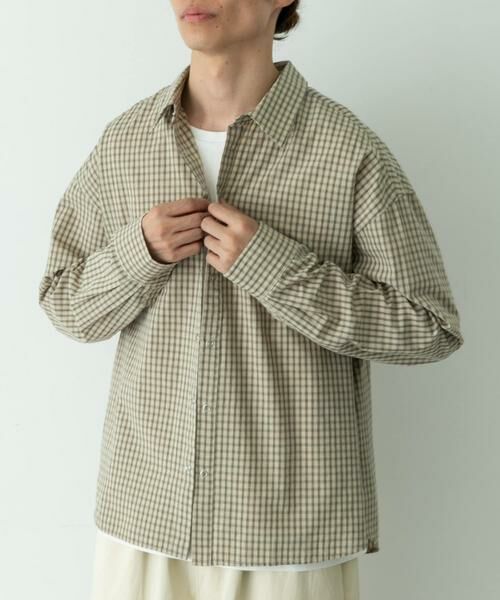 Sonny Label / サニーレーベル シャツ・ブラウス | サンドウォッシュチェックレギュラーシャツ | 詳細29