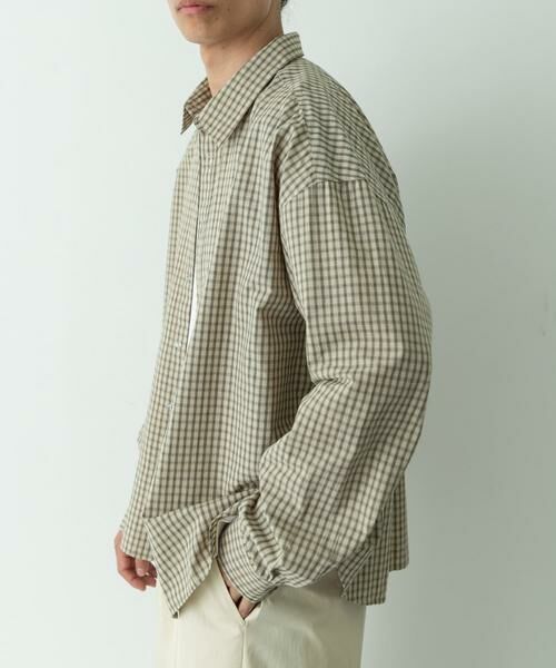 Sonny Label / サニーレーベル シャツ・ブラウス | サンドウォッシュチェックレギュラーシャツ | 詳細30