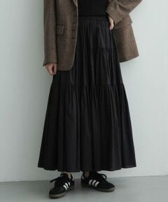 Sonny Label / サニーレーベル ロング・マキシ丈スカート | コットンギャザーティアードスカート