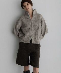 Sonny Label / サニーレーベル ブルゾン | ウールネップジップニットブルゾン