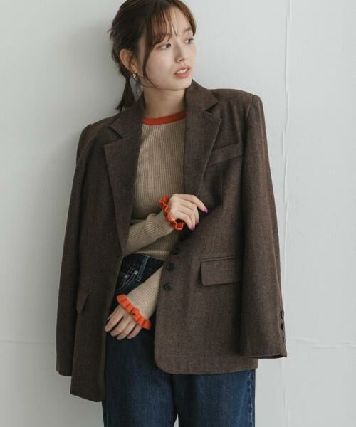 Sonny Label / サニーレーベル ニット・セーター | 静電防止フリルクルーネックリブニットプルオーバー | 詳細26