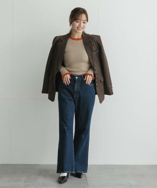 Sonny Label / サニーレーベル ニット・セーター | 静電防止フリルクルーネックリブニットプルオーバー | 詳細27