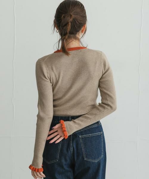 Sonny Label / サニーレーベル ニット・セーター | 静電防止フリルクルーネックリブニットプルオーバー | 詳細29