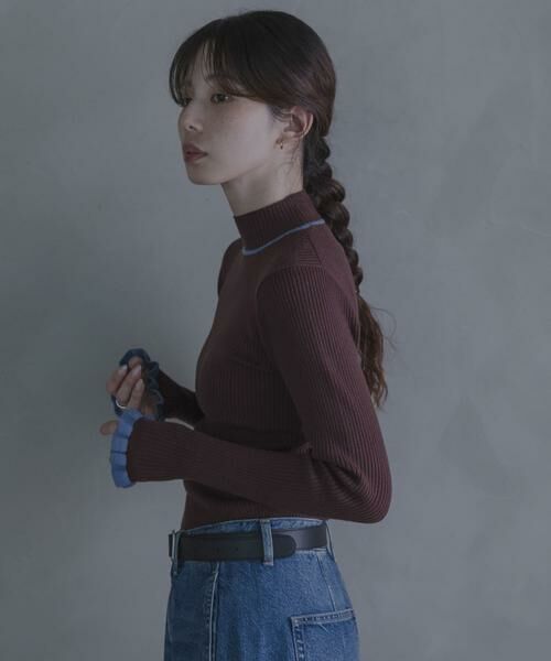 Sonny Label / サニーレーベル ニット・セーター | 静電防止フリルハイネックリブニットプルオーバー | 詳細6