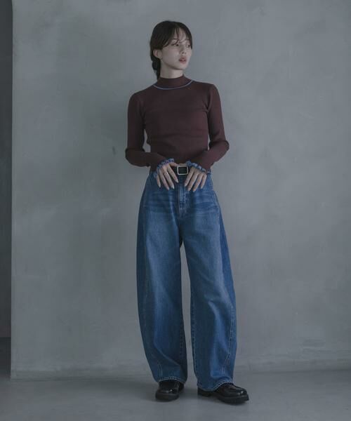 Sonny Label / サニーレーベル ニット・セーター | 静電防止フリルハイネックリブニットプルオーバー | 詳細7