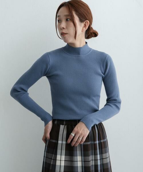 Sonny Label / サニーレーベル ニット・セーター | 静電防止ハイネックリブニットプルオーバー | 詳細2