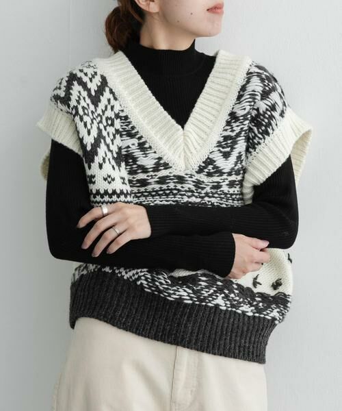 Sonny Label / サニーレーベル ニット・セーター | 静電防止ハイネックリブニットプルオーバー | 詳細19