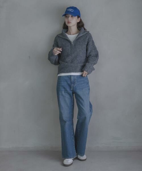 Sonny Label / サニーレーベル ニット・セーター | ハーフZIPシャギーニットプルオーバー | 詳細22