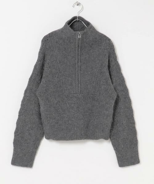 Sonny Label / サニーレーベル ニット・セーター | ハーフZIPシャギーニットプルオーバー | 詳細23