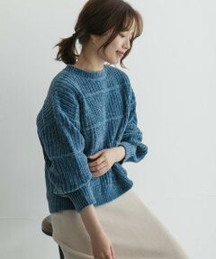 Sonny Label / サニーレーベル ニット・セーター | モールヤーンクルーネックニットプルオーバー
