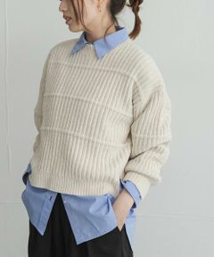 Sonny Label / サニーレーベル ニット・セーター | モールヤーンクルーネックニットプルオーバー