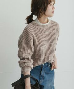 Sonny Label / サニーレーベル ニット・セーター | モールヤーンクルーネックニットプルオーバー
