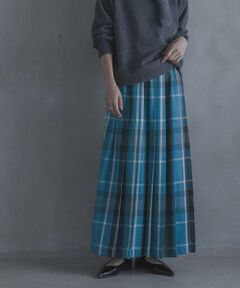 Sonny Label / サニーレーベル ロング・マキシ丈スカート | チェックプリーツイージースカート