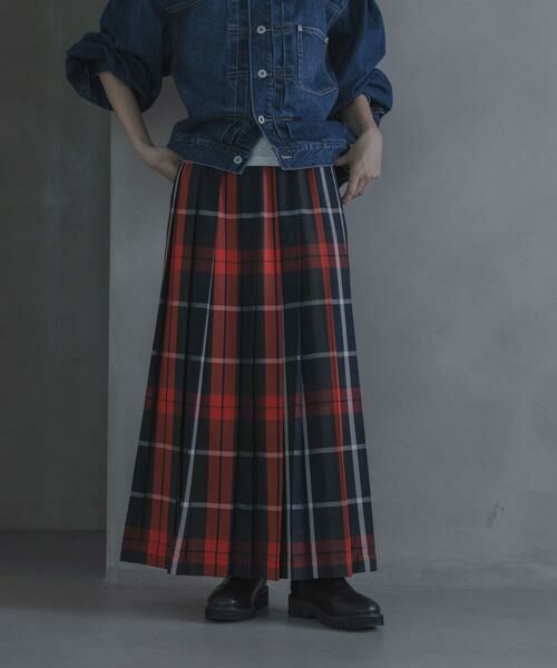 Sonny Label / サニーレーベル ロング・マキシ丈スカート | チェックプリーツイージースカート | 詳細18