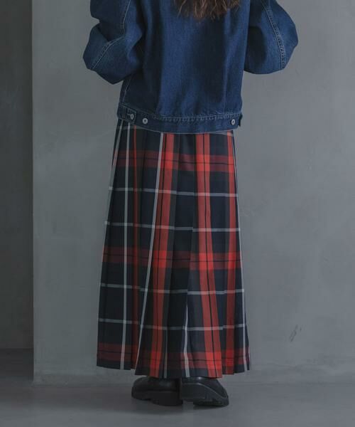 Sonny Label / サニーレーベル ロング・マキシ丈スカート | チェックプリーツイージースカート | 詳細20