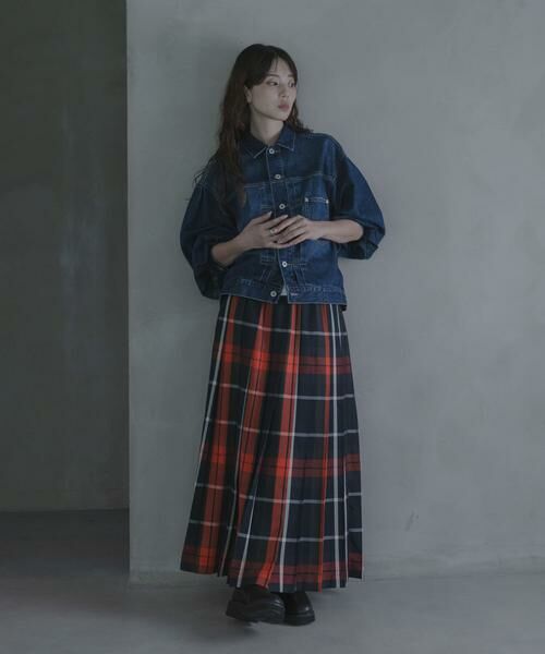 Sonny Label / サニーレーベル ロング・マキシ丈スカート | チェックプリーツイージースカート | 詳細22