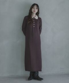 Sonny Label / サニーレーベル ワンピース | ニットポロワンピース