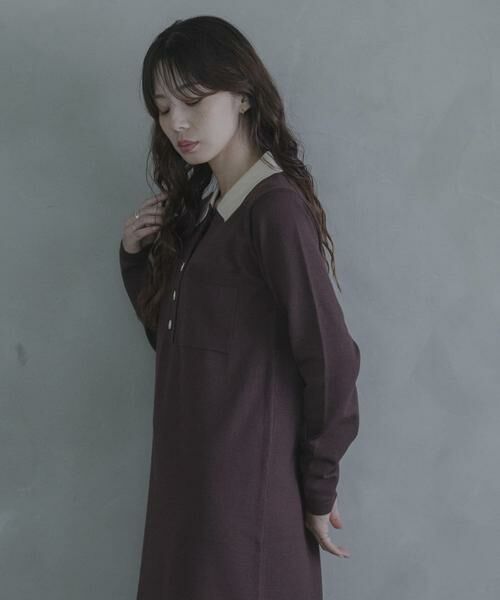 Sonny Label / サニーレーベル ワンピース | ニットポロワンピース | 詳細3