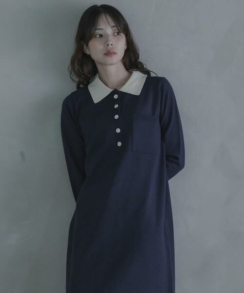 Sonny Label / サニーレーベル ワンピース | ニットポロワンピース | 詳細11