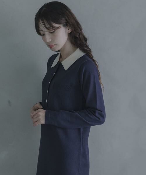 Sonny Label / サニーレーベル ワンピース | ニットポロワンピース | 詳細12