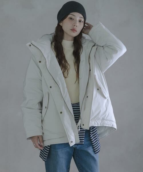 Sonny Label / サニーレーベル ダウンジャケット・ベスト | 撥水2WAYフーディスタンドダウンコート | 詳細16