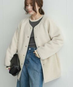 Sonny Label / サニーレーベル ダウンジャケット・ベスト | リバーシブルボア撥水キルティングコート