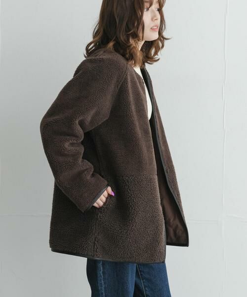 Sonny Label / サニーレーベル ダウンジャケット・ベスト | リバーシブルボア撥水キルティングコート | 詳細3