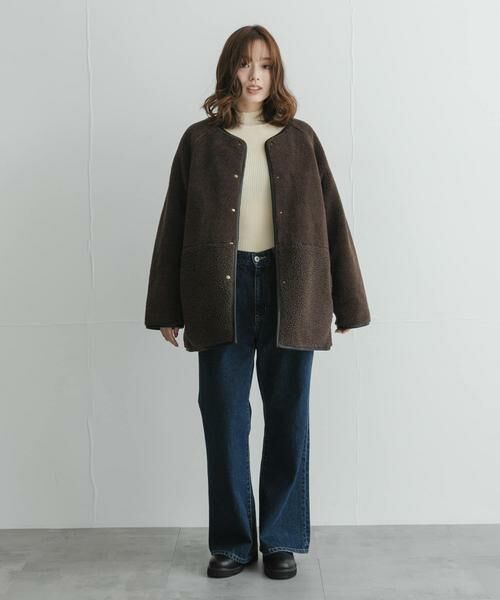 Sonny Label / サニーレーベル ダウンジャケット・ベスト | リバーシブルボア撥水キルティングコート | 詳細4