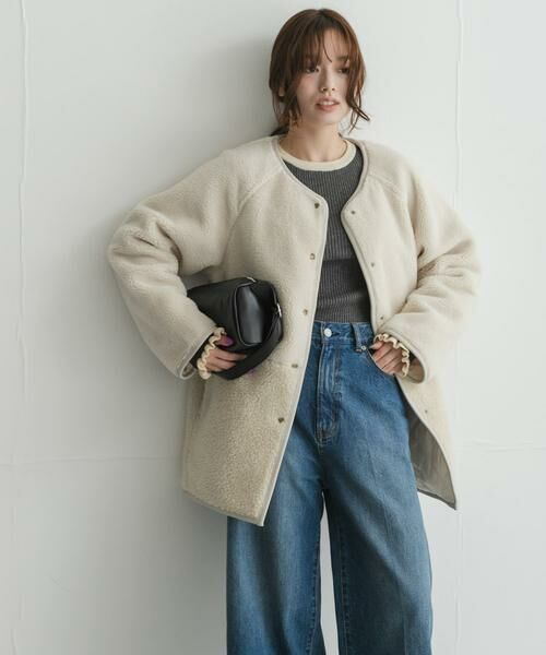 Sonny Label / サニーレーベル ダウンジャケット・ベスト | リバーシブルボア撥水キルティングコート | 詳細14