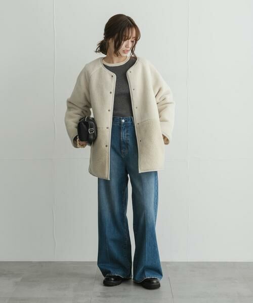 Sonny Label / サニーレーベル ダウンジャケット・ベスト | リバーシブルボア撥水キルティングコート | 詳細18