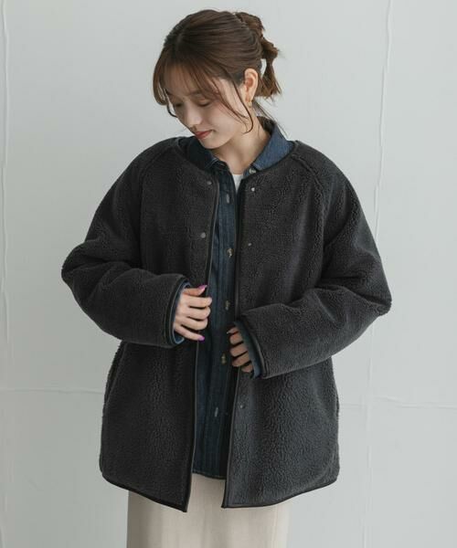 Sonny Label / サニーレーベル ダウンジャケット・ベスト | リバーシブルボア撥水キルティングコート | 詳細24