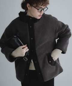 Sonny Label / サニーレーベル ダウンジャケット・ベスト | リバーシブルボア撥水ショートコート