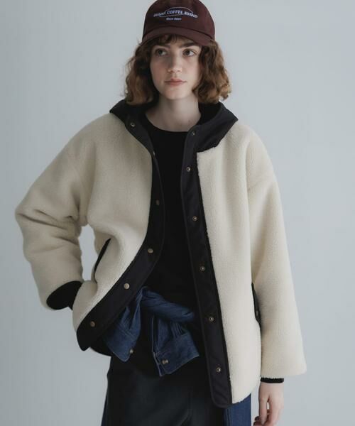 Sonny Label / サニーレーベル ダウンジャケット・ベスト | リバーシブルボア撥水ショートコート | 詳細1