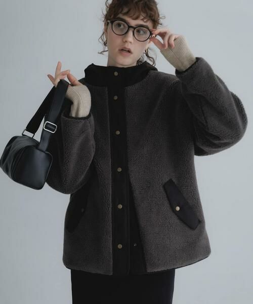 Sonny Label / サニーレーベル ダウンジャケット・ベスト | リバーシブルボア撥水ショートコート | 詳細21