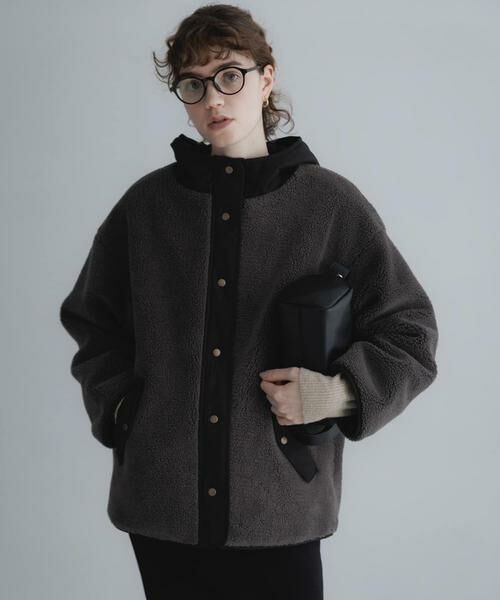 Sonny Label / サニーレーベル ダウンジャケット・ベスト | リバーシブルボア撥水ショートコート | 詳細22