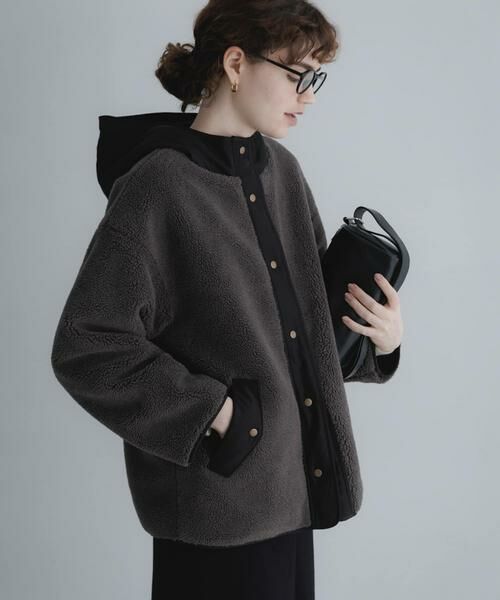 Sonny Label / サニーレーベル ダウンジャケット・ベスト | リバーシブルボア撥水ショートコート | 詳細23