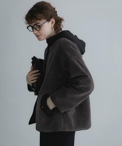 Sonny Label / サニーレーベル ダウンジャケット・ベスト | リバーシブルボア撥水ショートコート | 詳細24